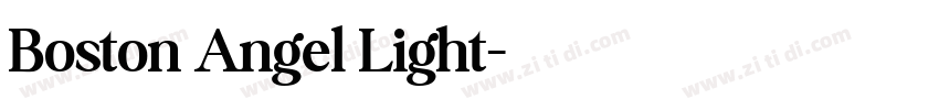 Boston Angel Light字体转换
